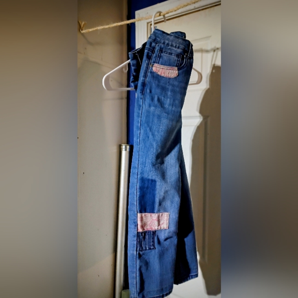 Indigo Women's Capris  - Blue with Pink Details